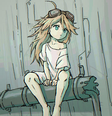 "Twig" An oc of mine named Twig. I experimented with hard shading and solid black lines in this one. I didn't let myself use my pencil brush.